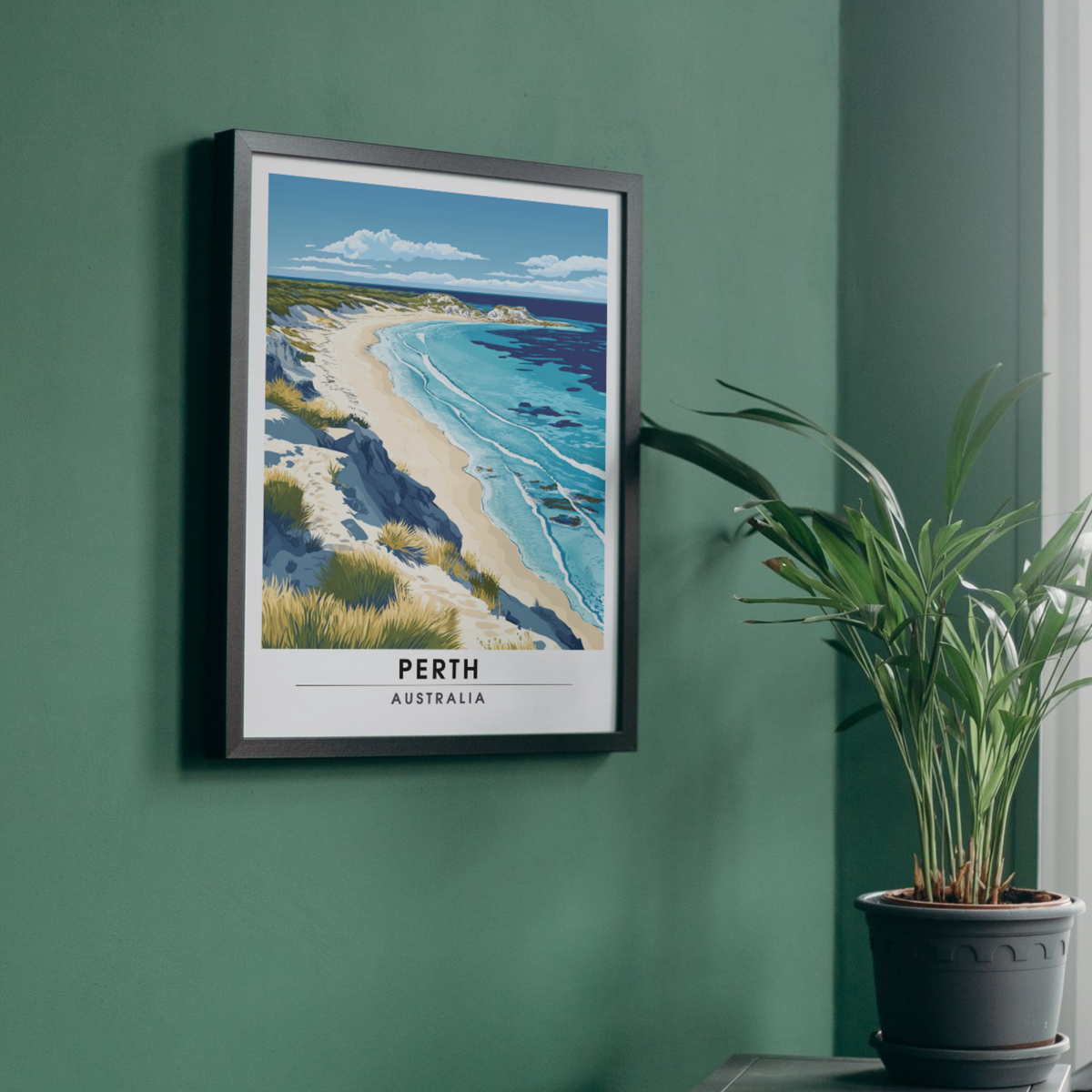 Affiche Perth | Poster Murale Australie | Affiche Australie